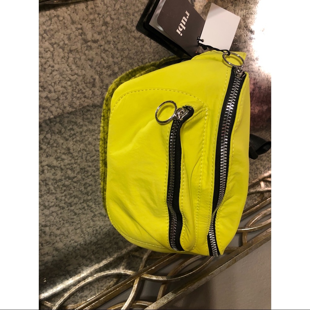 Neon yellow fanny pack